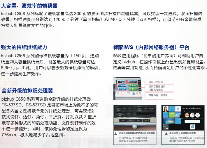 柯尼卡美能达彩色复印机C558高端配置再升级-科颐办公